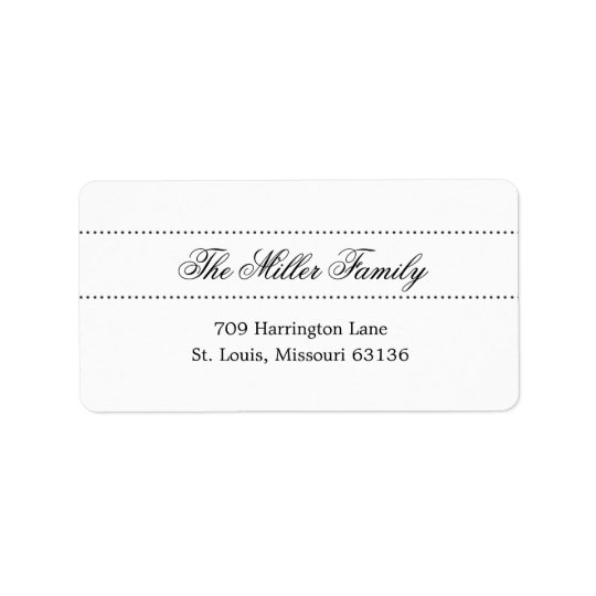Elegant Dots Address Labels