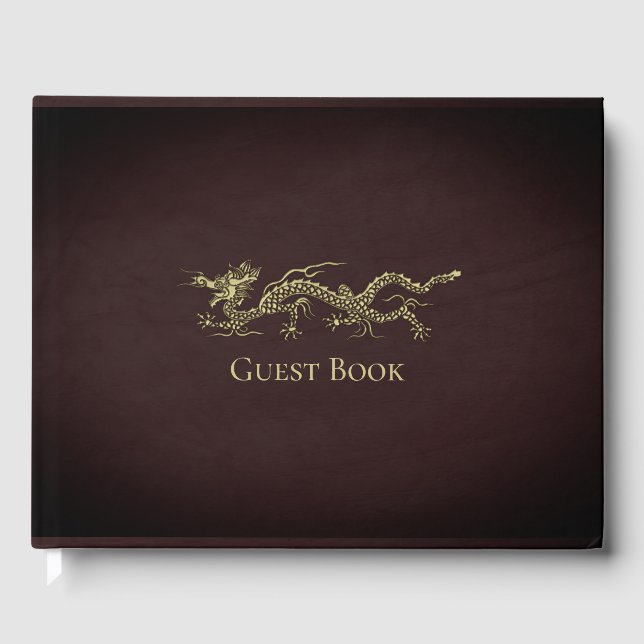 Elegant Dragon Guest Book (Front)