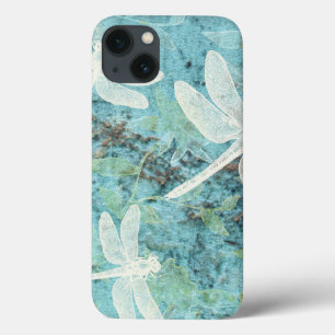 Elegant Dragonflies Pattern iPhone 13 Case