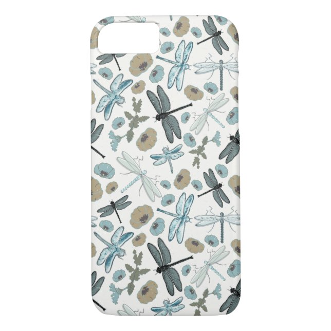 Elegant Dragonflies Pattern Case-Mate iPhone Case (Back)