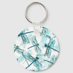 Elegant Dragonflies: Watercolor Wonder Keychain