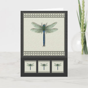Elegant Dragonfly Holiday Card