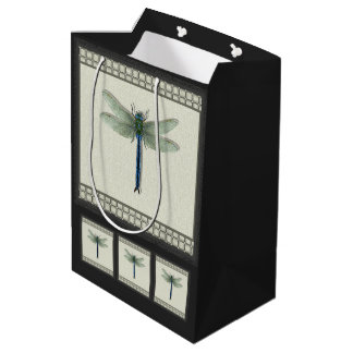Elegant Dragonfly Medium Gift Bag
