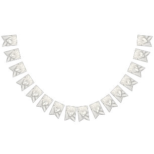 Elégant drapeau de Bunt Coeur Crème Blanche