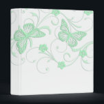 Elegant Dream Green Butterfly Binder<br><div class="desc">Romantic Wedding Binder</div>