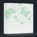 Elegant Dream Green Butterfly Binder<br><div class="desc">Romantic Wedding Binder</div>