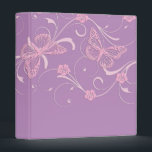 Elegant Dream Lavender Butterfly Binder<br><div class="desc">Romantic Wedding Binder</div>