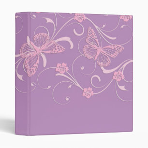 Elegant Dream Lavender Butterfly Binder