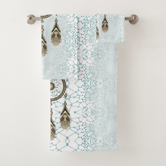 Elegant Dreamcatcher Abstract  Bath Towel Set (Insitu)