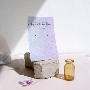 Elegant Dreamy Pastel Glam Earring Display Card