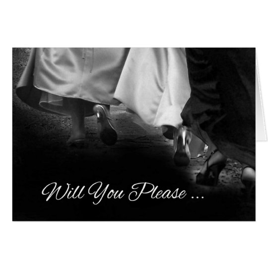 Elegant Dresses "Will You Be My Bridesmaid" Card