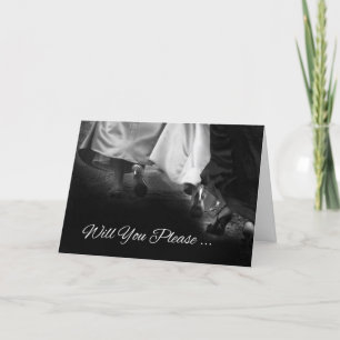 Elegant Dresses "Will You Be My Bridesmaid" Invitation