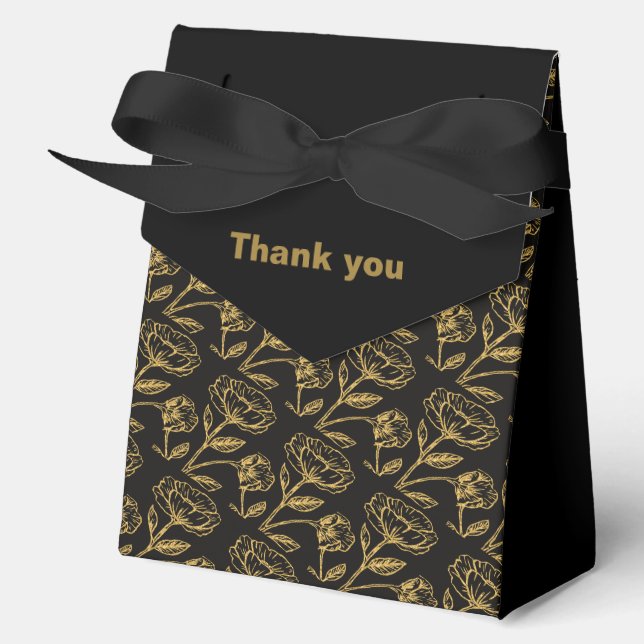 Elegant Dual Birthday Soiree  Favor Box (Front)