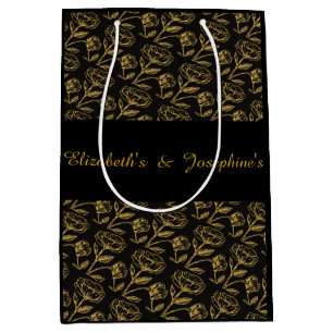 Elegant Dual Birthday Soiree Medium Gift Bag