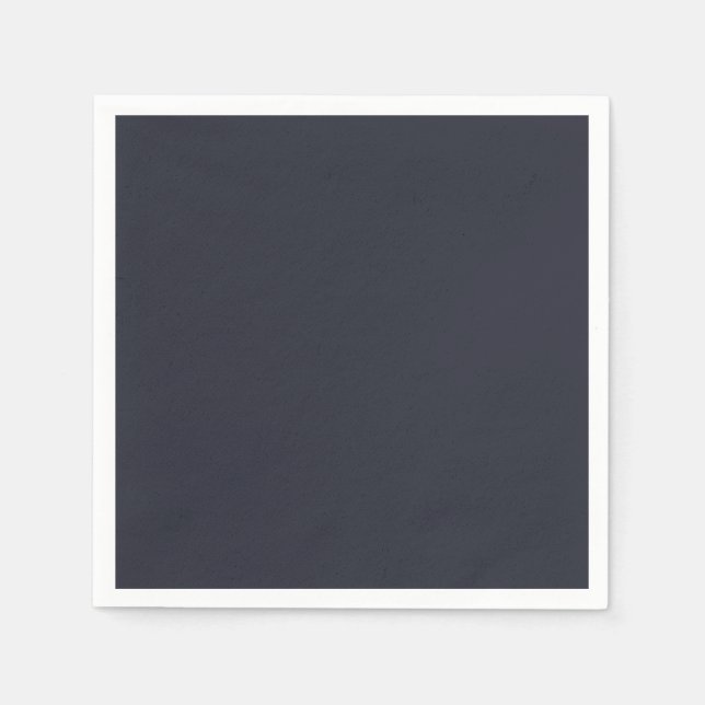 Elegant Dusky Blue - Paper Napkins (Front)