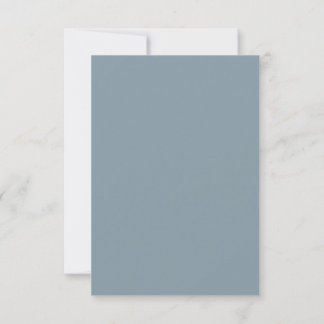 Elegant Dusty Blue and Gold Wedding Details Card