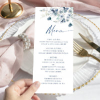 Elegant Dusty Blue Bohemian Winter Foliage Wedding
