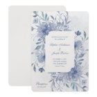 Elegant Dusty Blue Chinoiserie Floral Wedding