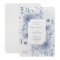Elegant Dusty Blue Chinoiserie Floral Wedding