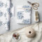 Elegant Dusty Blue Floral 