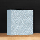 Elegant Dusty Blue French Country Botanical Photo Binder<br><div class="desc">This simple yet elegant photo binder features a hand-drawn botanical pattern in dusty blue and white. The spine has classic typography to make each binder easy to read and identify. It makes a wonderful gift for any new parent for photos or use it for a baby book... just add clear...</div>