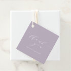 Elegant Dusty Lilac Art Deco Wedding Thank You