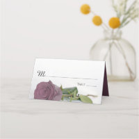 Elegant Dusty Mauve Pink Rose Wedding Write-In