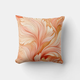 Elegant dusty muted coral decorative Throw Pillow