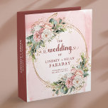 Elegant Dusty Pink Boho Wedding Ring Binder<br><div class="desc">✅ For matching items search 216R in my collections ✅ Preserve your most treasured moments in this elegant wedding memory album and ring binder featuring rose gold accents, dusty pink and blush pink florals, and soft eucalyptus greenery. Designed with a romantic boho touch, it beautifully organizes photos, vows, and keepsakes...</div>