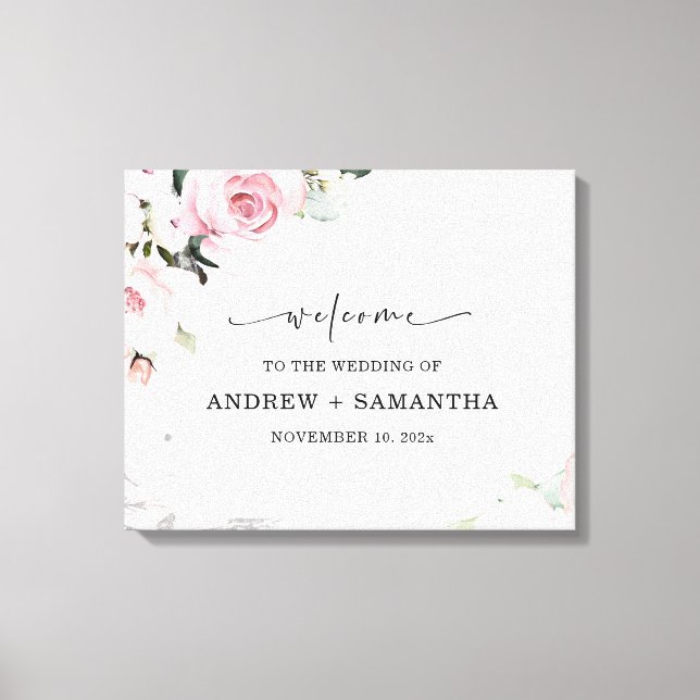 Elegant dusty rose and grey wedding decor (Front)
