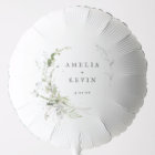 Elegant Earthy Greenery Personalized Names Date