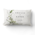 Elegant Earthy Greenery Personalized Names Date Na