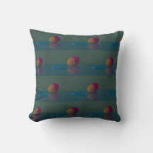 Elegant Easter Egg Holiday Blue Green Throw Pillow