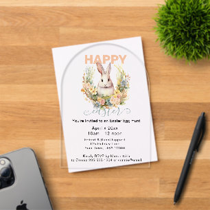 Elegant Easter Egg Hunt  Acrylic Invitations