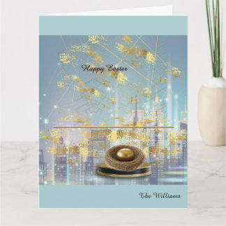 Elegant Easter Folded Greeting Card