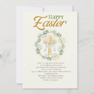 Elegant Easter Greeting Holiday Card