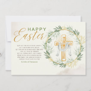 Elegant Easter Greeting Holiday Card