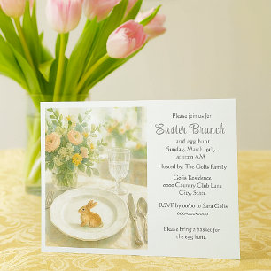 Elegant Easter Holiday Brunch  Invitation