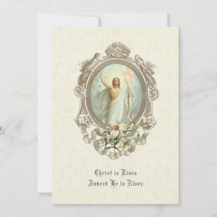 Elegant Easter Pascha Resurrection Jesus Lily 