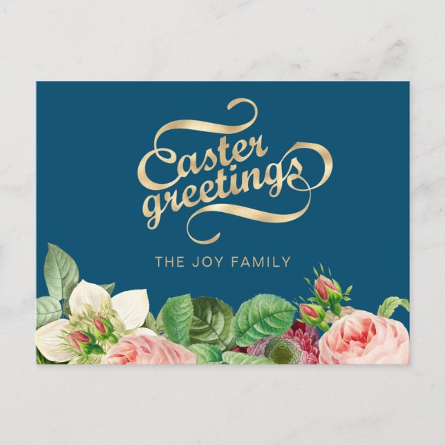 Elegant Easter Postcard (Front)