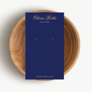 Élégant écran d'oreille bleu marine