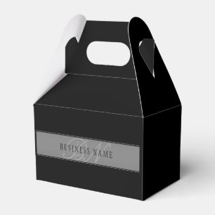 Elegant Editable Script Business Name/other Text Favor Box