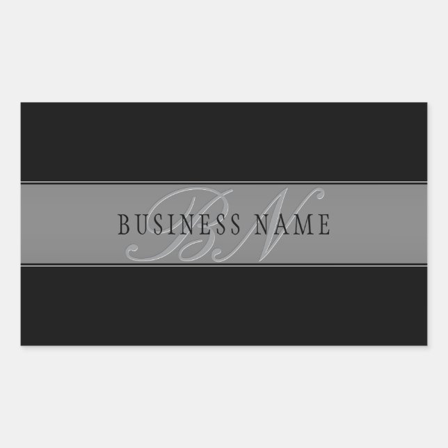 Elegant Editable Script Business Name/other Text Sticker (Front)