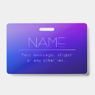 Elegant Editable Text & Modern Fading Purple Colou Badge
