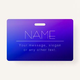 Elegant Editable Text & Modern Fading Purple Colou Badge