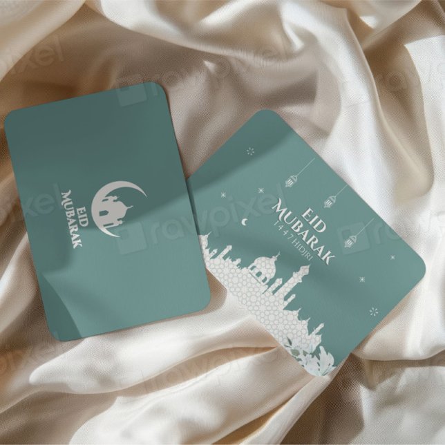 Elegant Eid Mubarak 1447 Hijri Greeting card  (Creator Uploaded)