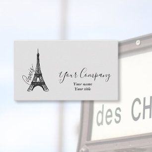 Elegant Eiffel Tower Business Card