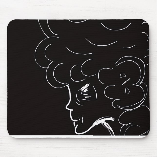 Elegant Elderly Lady Mousepad (Front)