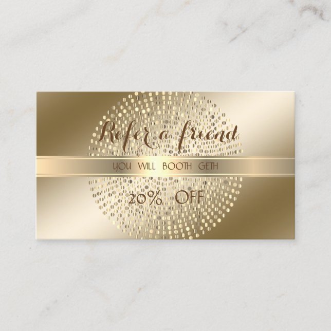 Élégant, Élégant, brillant, Dots Carte de référenc (Devant)