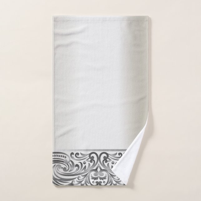 Élégant Élégant Éperviers En Argent Chic (Serviette à main)